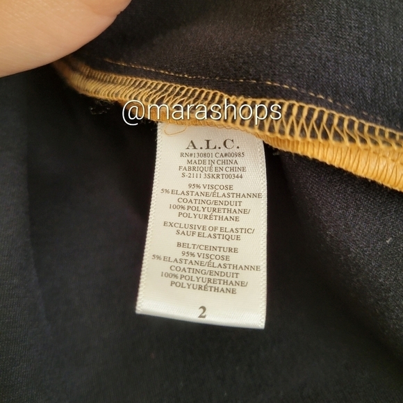 ALC Jenny Vegan Leather Skirt - Picture 6 of 7